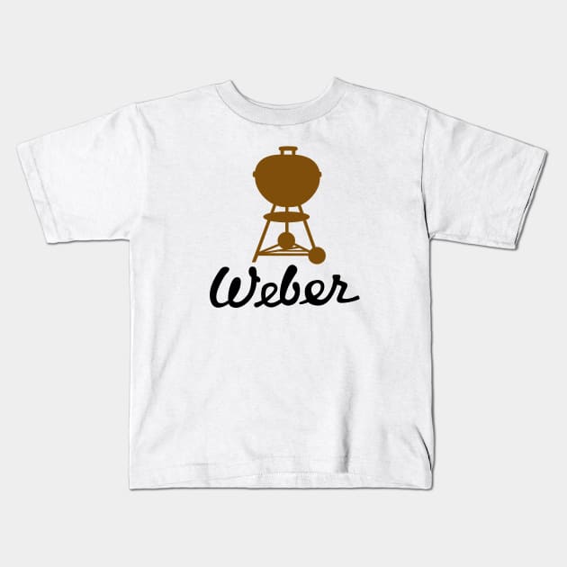 Grill Giants Weber Classic Vintage Brown Kettle Kids T-Shirt by Grill Giants